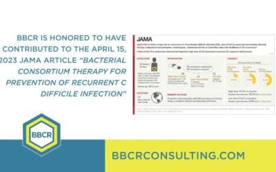 BBCR is honored to have contributed to the work, Bacterial Consortium Therapy for Prevention of Recurrent C difficile Infection, published April 15, 2023 in the JAMA Medical Journal.