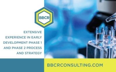 BBCR has extensive experience in early development Phase 1 and 2 process and strategy, from pre-clinical to pre-IND. Our early drug development experience includes the development of clinical strategy and plan, including target product profiles and clinical protocols.
